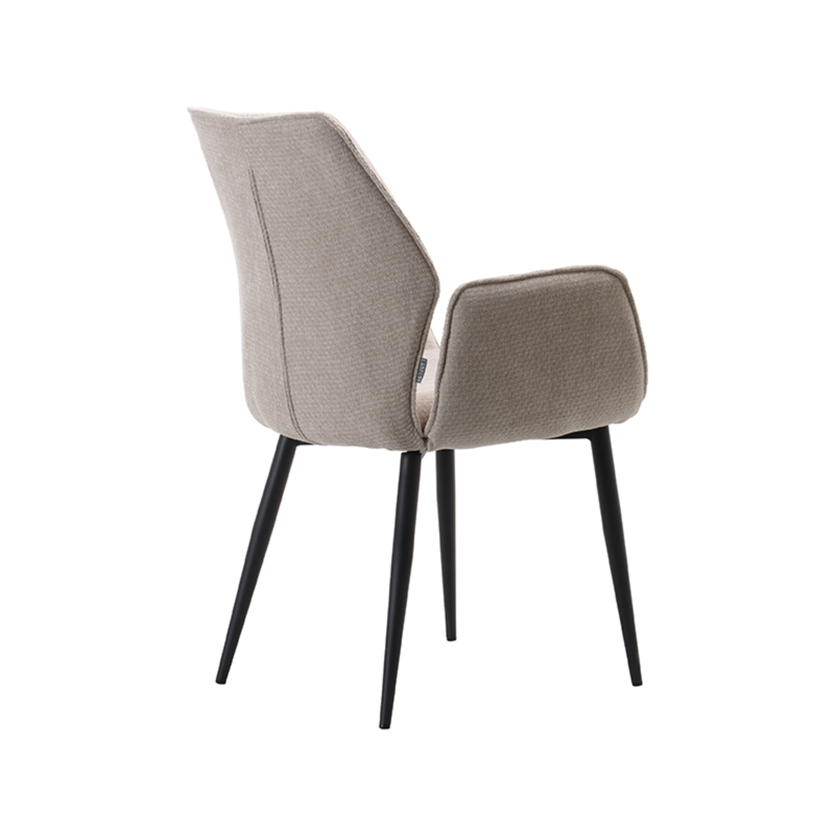 LABEL51 Eetkamerstoel Morris - Naturel - Elite - Black Frame