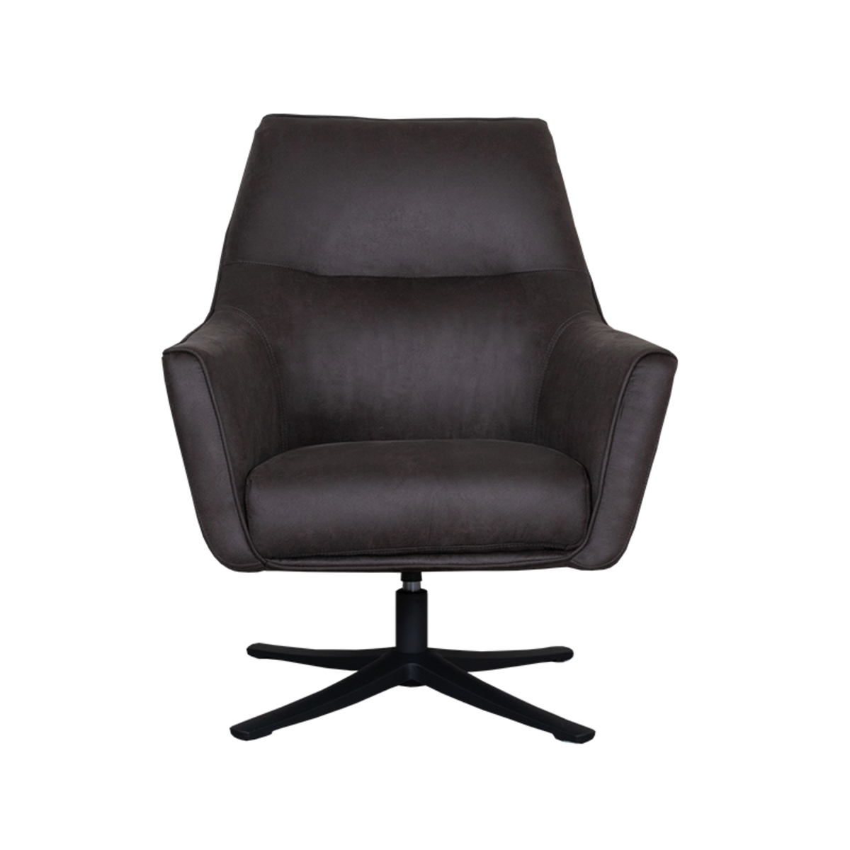 LABEL51 Fauteuil Tod - Antraciet - Micro Suede - One Size