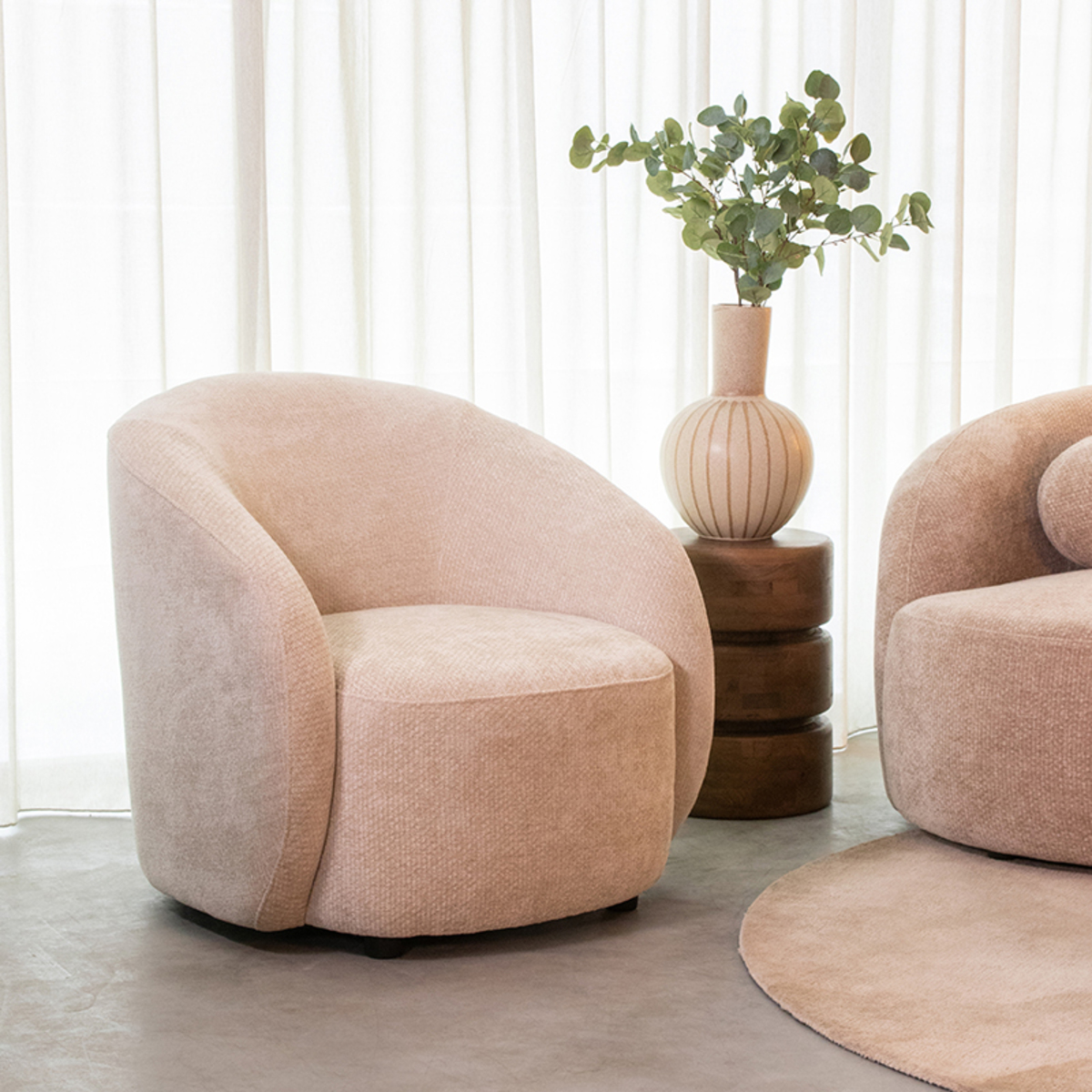 LABEL51 Fauteuil Alby - Naturel - Elite - One Size