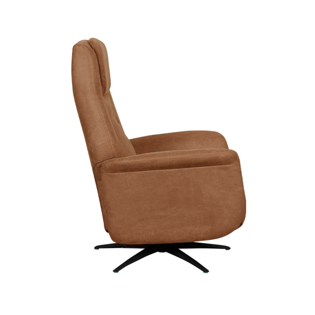 LABEL51 Fauteuil Stockholm - Cognac - Micro Suede - One Size