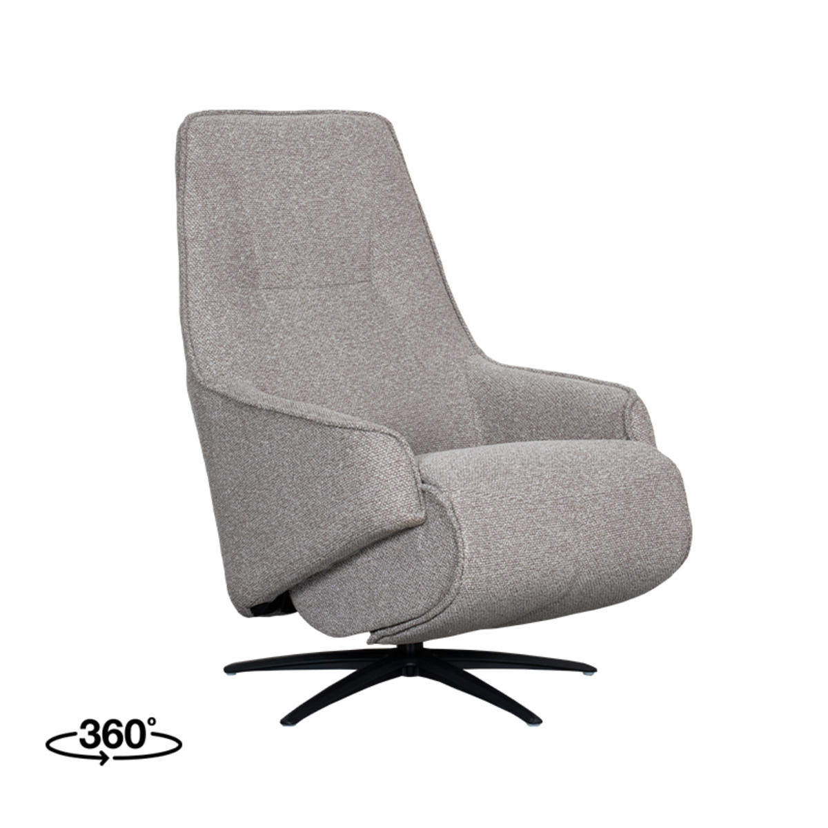 LABEL51 Fauteuil Odense - Truffel grijs - Boucle - One Size
