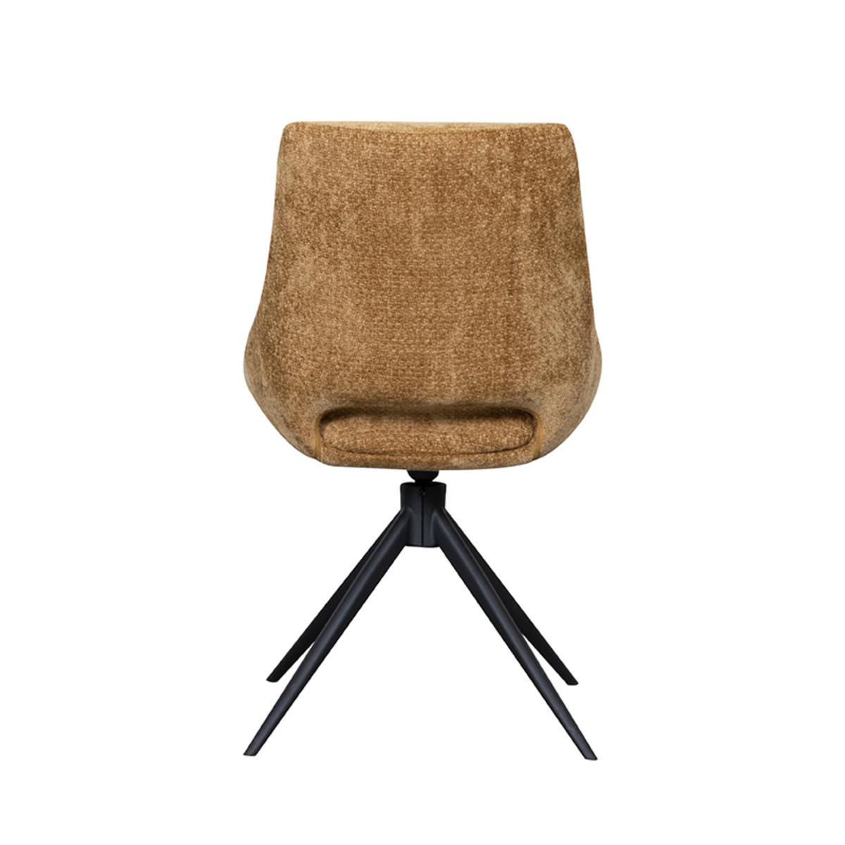 LABEL51 Eetkamerstoel Marlow - Mustard - Elite - Black Frame
