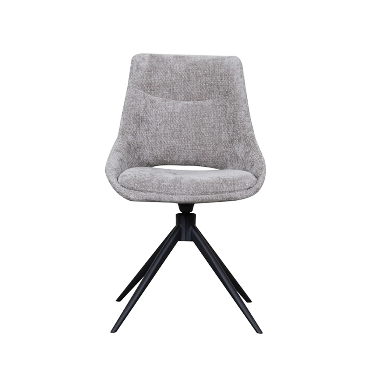 LABEL51 Eetkamerstoel Marlow - Stone - Elite - Black Frame