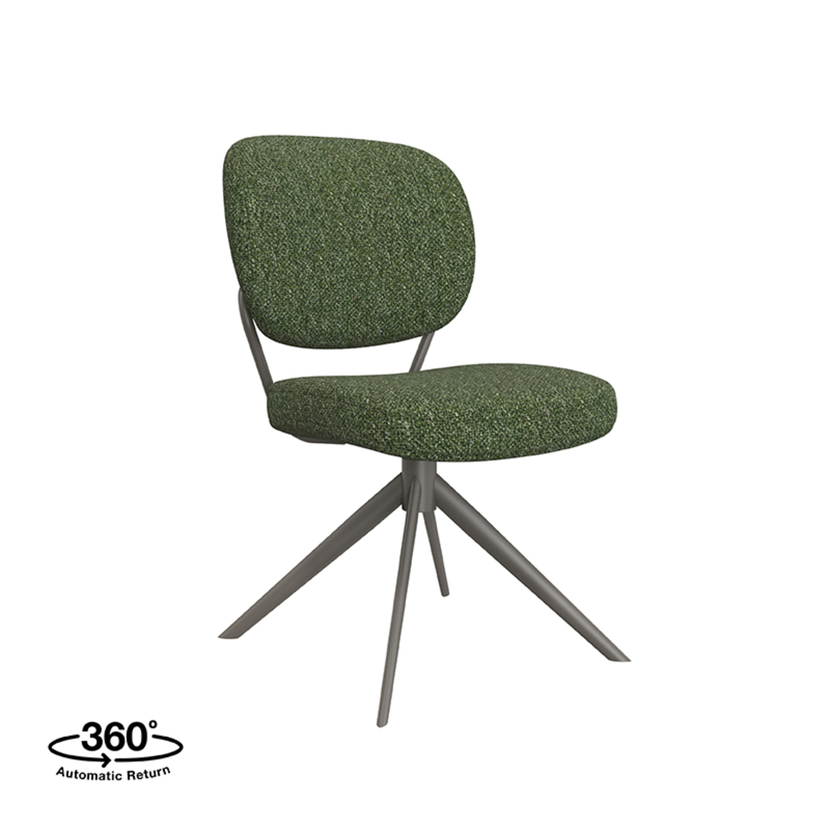 LABEL51 Eetkamerstoel Geneva - Forest - Boucle - Forest Frame