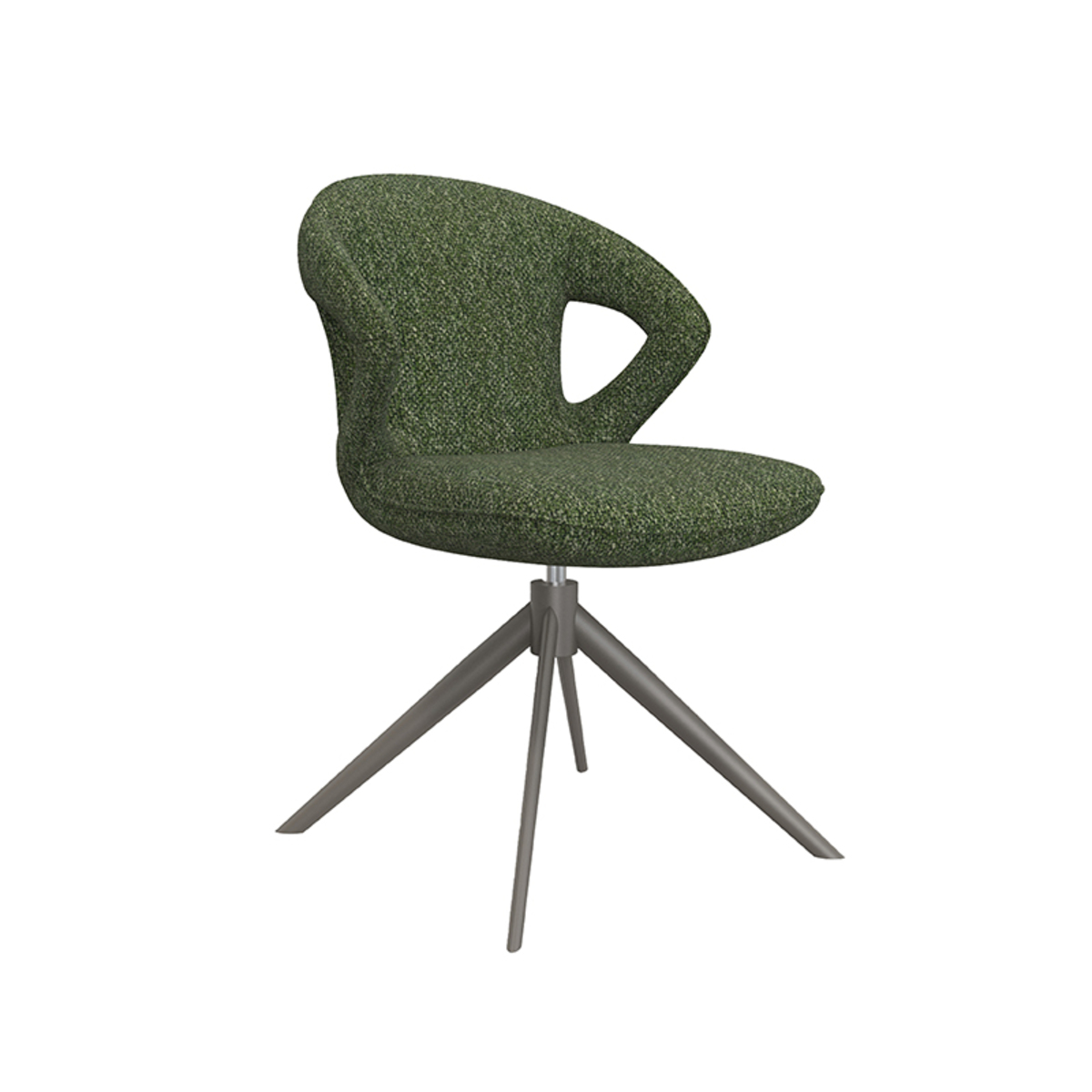 LABEL51 Eetkamerstoel Zurich - Forest - Boucle - Forest Frame