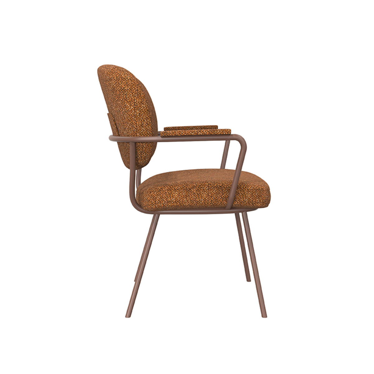 LABEL51 Eetkamerstoel Lausanne - Coral - Boucle - Coral Frame