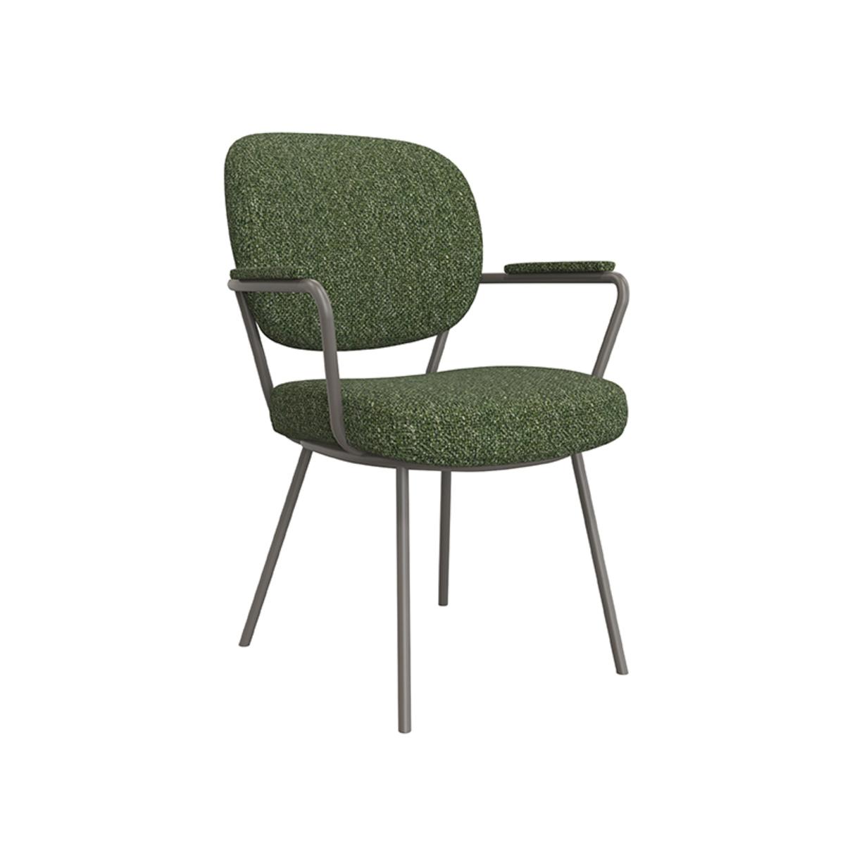 LABEL51 Eetkamerstoel Lausanne - Forest - Boucle - Forest Frame