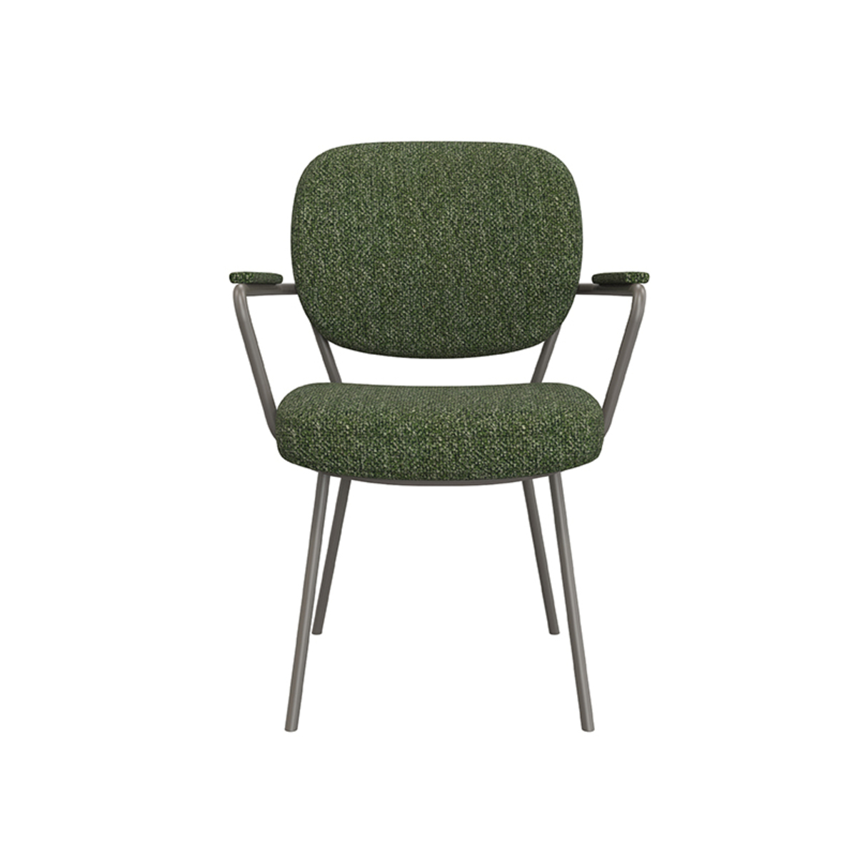 LABEL51 Eetkamerstoel Lausanne - Forest - Boucle - Forest Frame