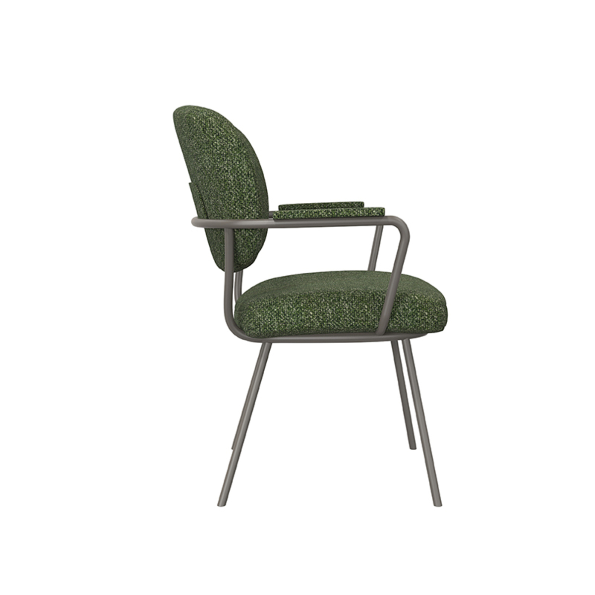 LABEL51 Eetkamerstoel Lausanne - Forest - Boucle - Forest Frame