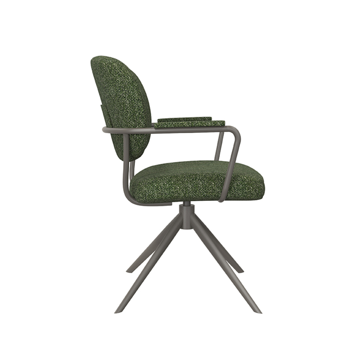 LABEL51 Eetkamerstoel Basel - Forest - Boucle - Forest Frame