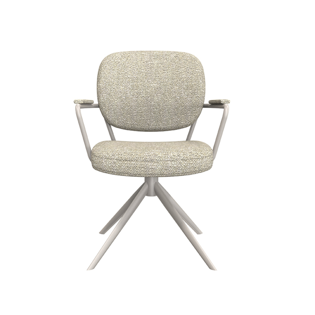 LABEL51 Eetkamerstoel Basel - Naturel - Boucle - Taupe Frame