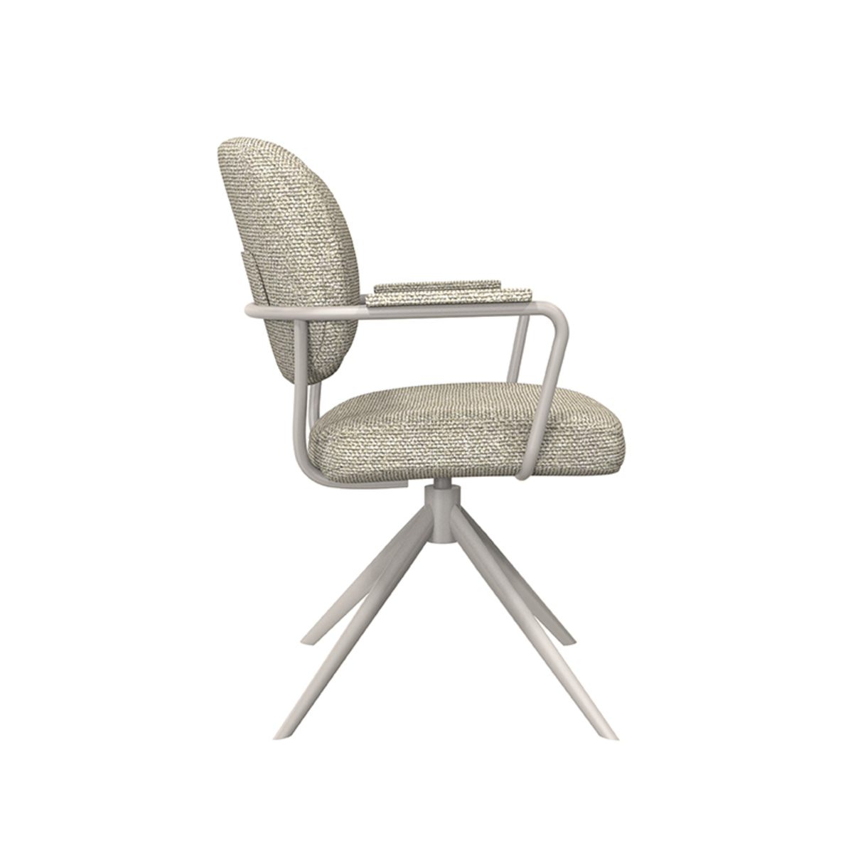 LABEL51 Eetkamerstoel Basel - Naturel - Boucle - Taupe Frame