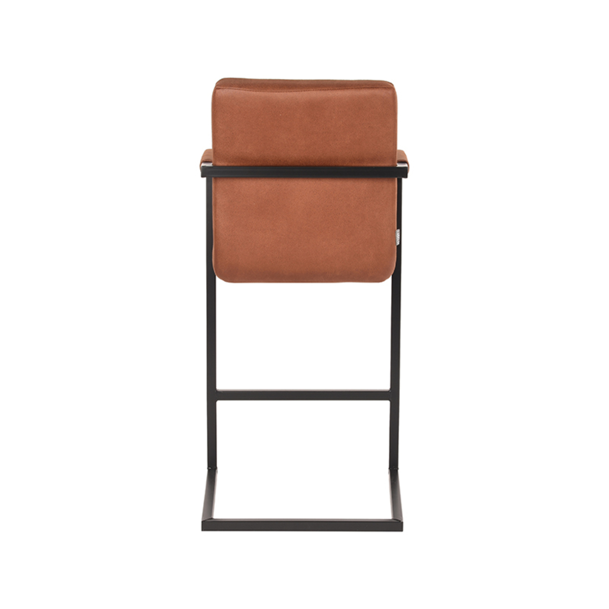 LABEL51 Barkruk Denmark - Cognac - Microfiber - Zithoogte 67