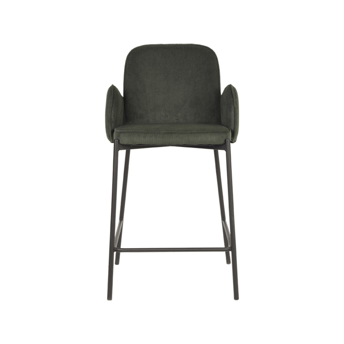 D-MAXX Barkruk Jari - Army green - Ribcord - Zithoogte 65