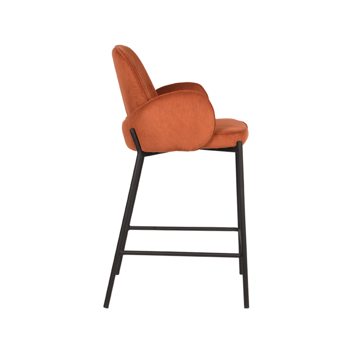 D-MAXX Barkruk Jari - Rust - Ribcord - Zithoogte 65