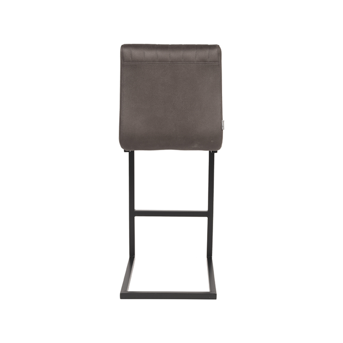 LABEL51 Barkruk Milo - Antraciet - Microfiber - Zithoogte 66