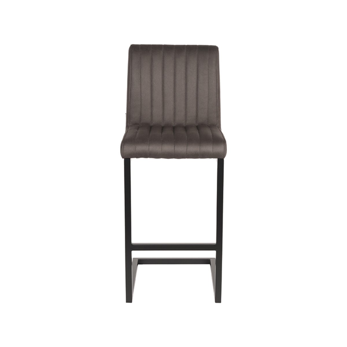 LABEL51 Barkruk Milo - Antraciet - Microfiber - Zithoogte 66