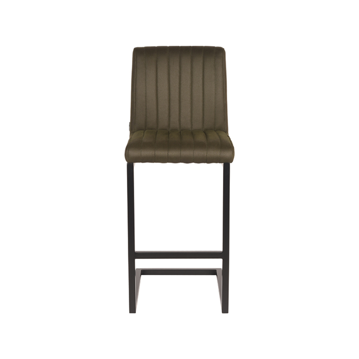 LABEL51 Barkruk Milo - Army green - Microfiber - Zithoogte 66