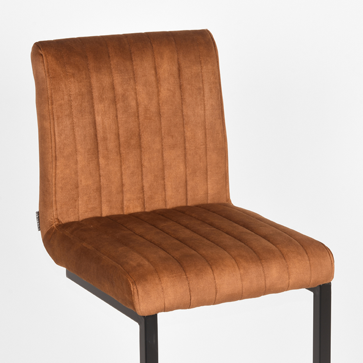 LABEL51 Barkruk Milo - Oker - Velours - Zithoogte 66