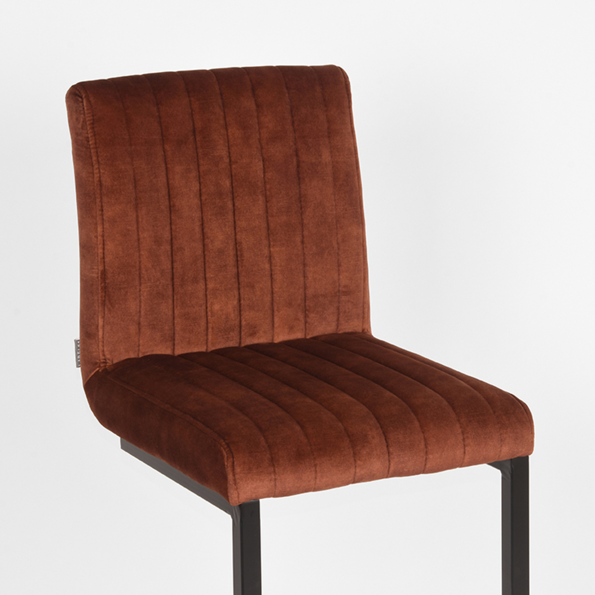 LABEL51 Barkruk Milo - Rust - Velours - Zithoogte 66