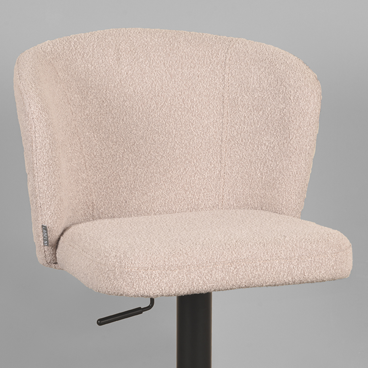 LABEL51 Barkruk Wave - Naturel - Boucle - Zithoogte 56-82