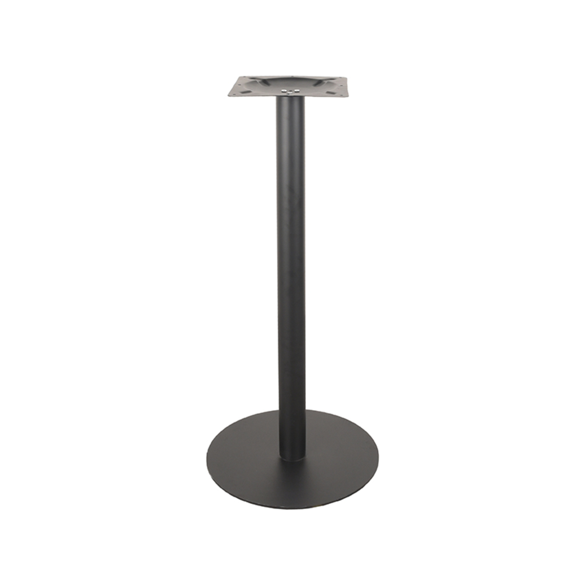 LABEL51 Bartafel Tafelpoot Enkel - Zwart - Metaal - Enkel Rond 108 cm