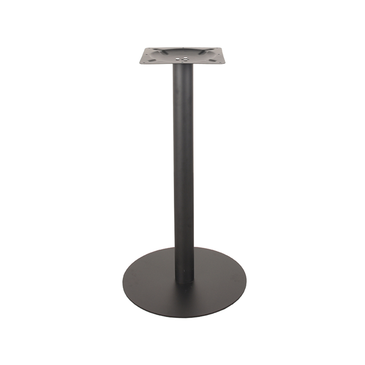 LABEL51 Bartafel Tafelpoot Enkel - Zwart - Metaal - Enkel Rond 92 cm