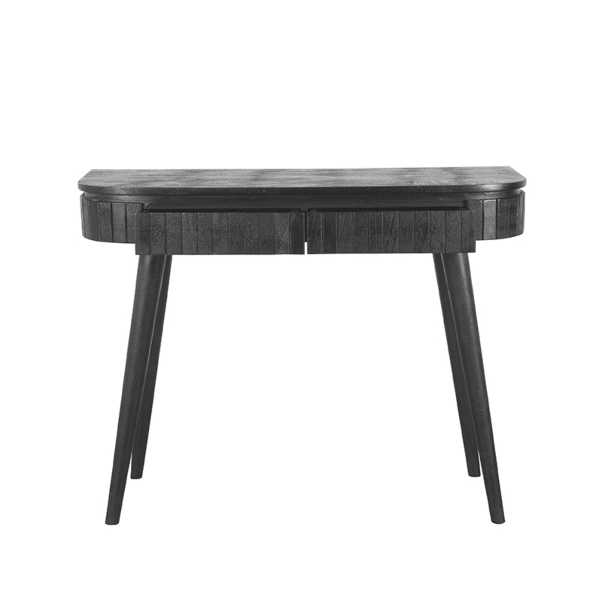 LABEL51 Bureau Nils - Zwart - Mangohout - 100 cm