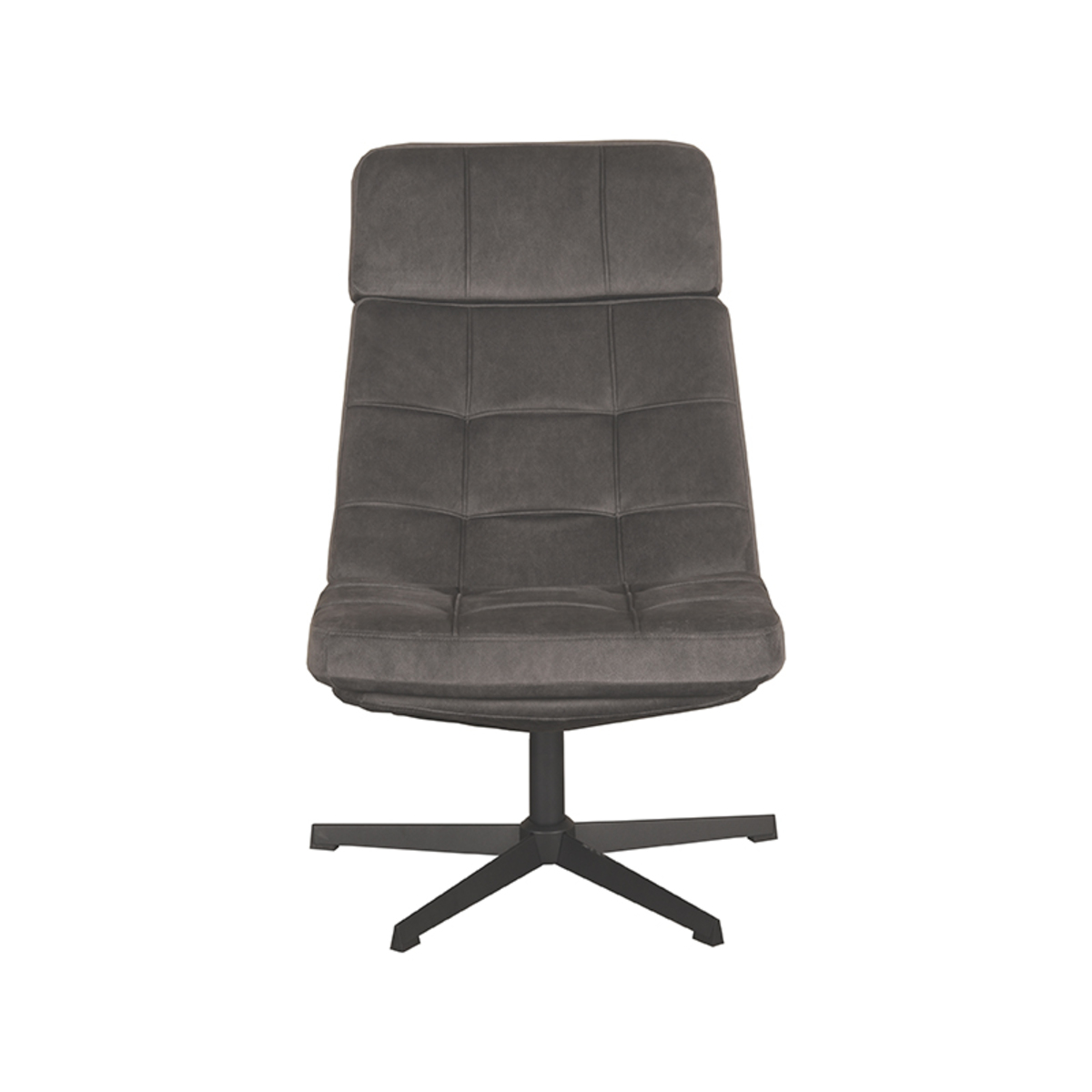 LABEL51 Fauteuil Alvar - Antraciet - Cosmo - Excl. Hocker