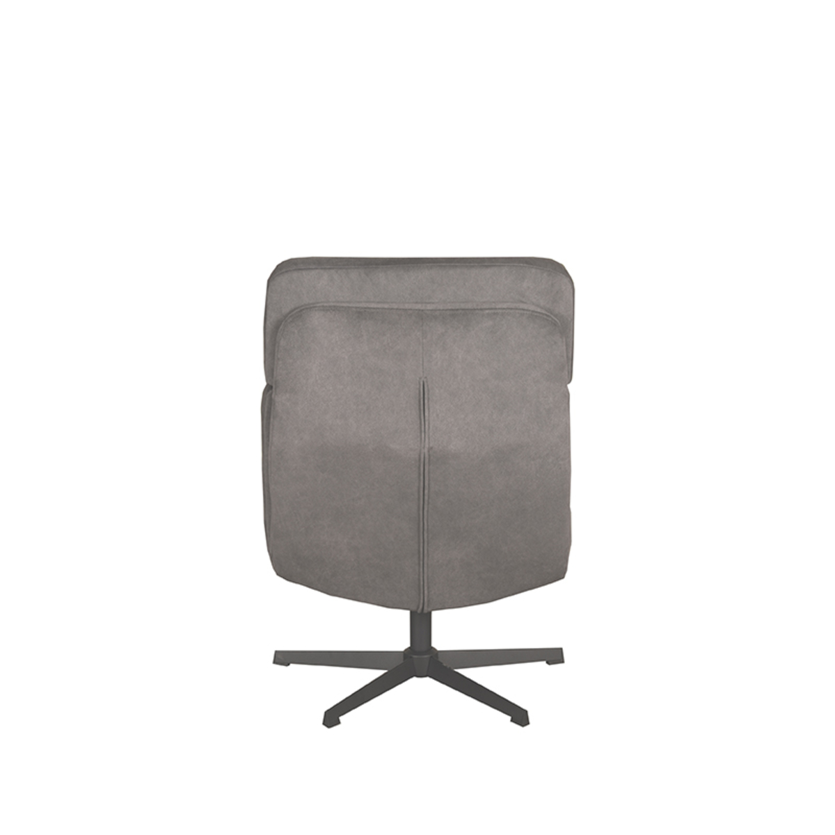 LABEL51 Fauteuil Alvar - Antraciet - Cosmo - Incl. Hocker