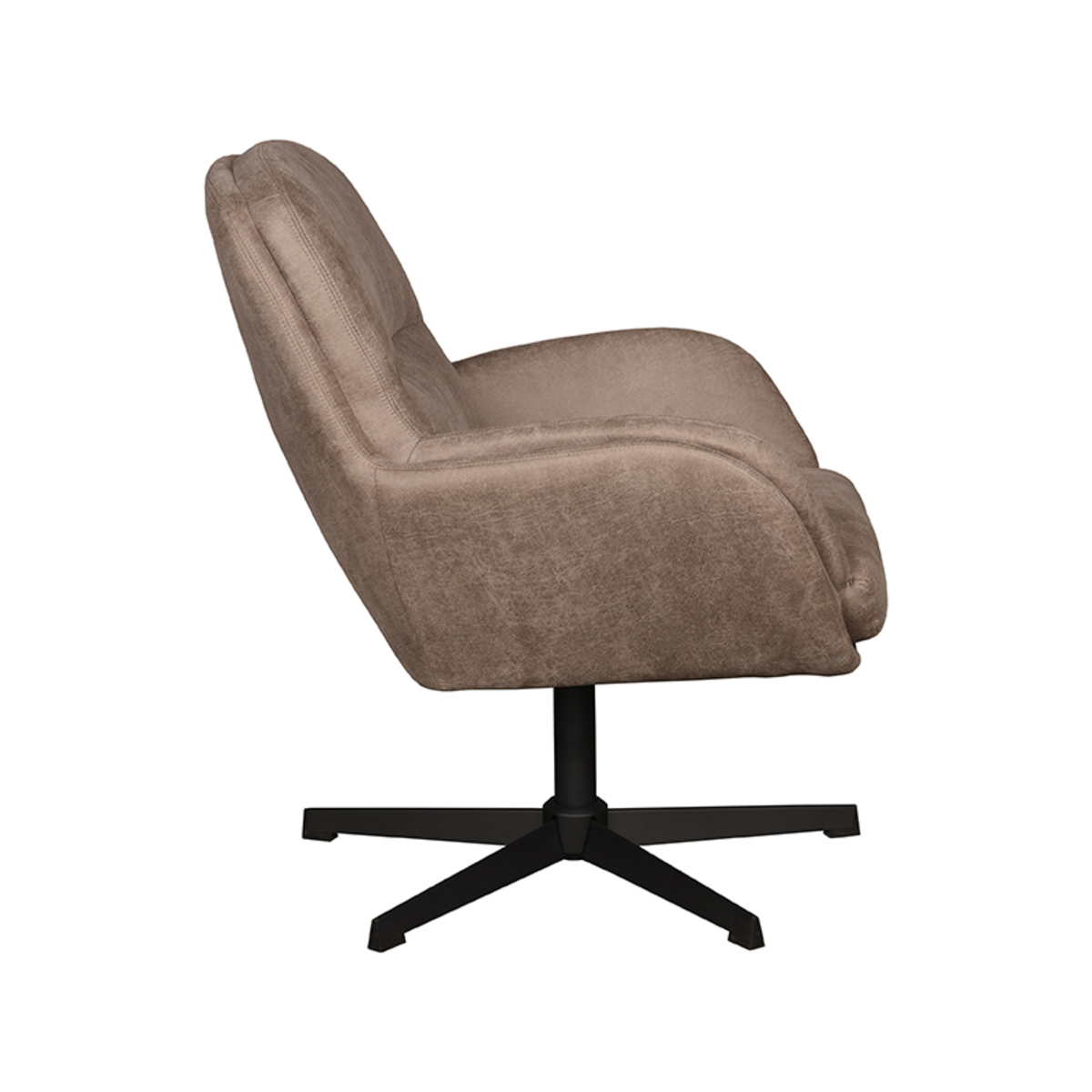 LABEL51 Fauteuil Moss - Taupe - Micro Suede - One Size