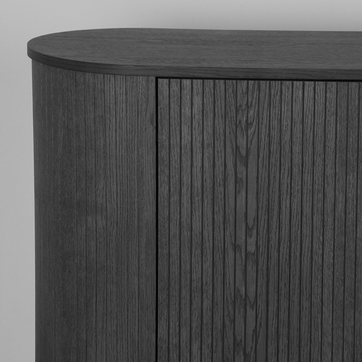 LABEL51 Dressoir Oliva - Zwart - Eiken - Dressoir 220 cm