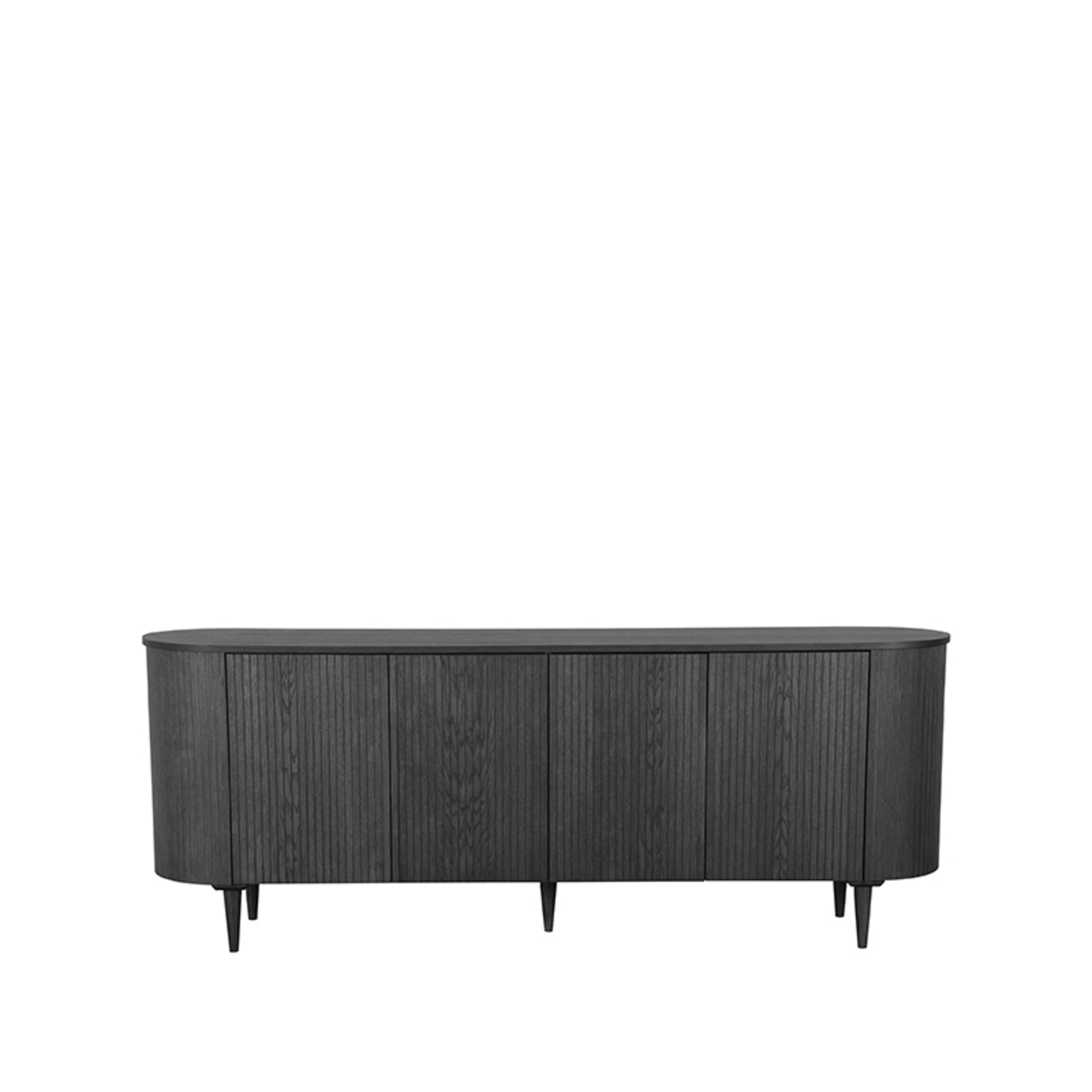 LABEL51 Dressoir Oliva - Zwart - Eiken - Dressoir 220 cm