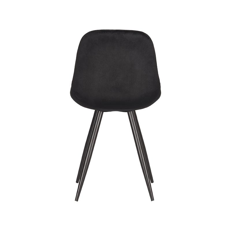 LABEL51 Eetkamerstoel Capri - Zwart - Fluweel - Black Frame