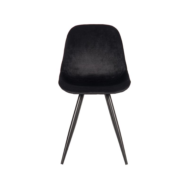 LABEL51 Eetkamerstoel Capri - Zwart - Fluweel - Black Frame