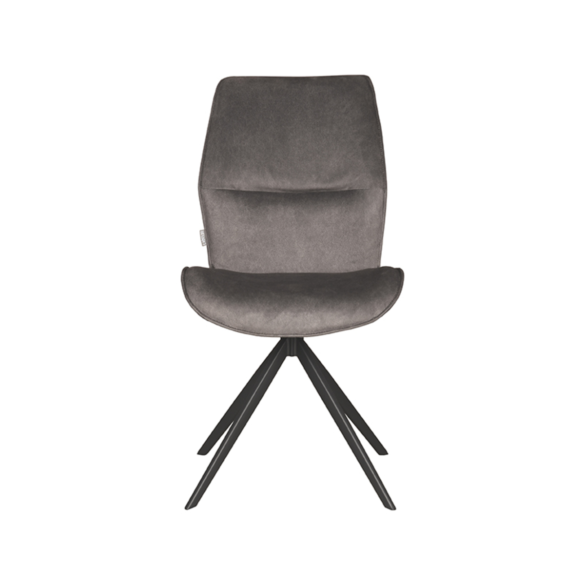 LABEL51 Eetkamerstoel Comfy - Antraciet - Cosmo - Black Frame