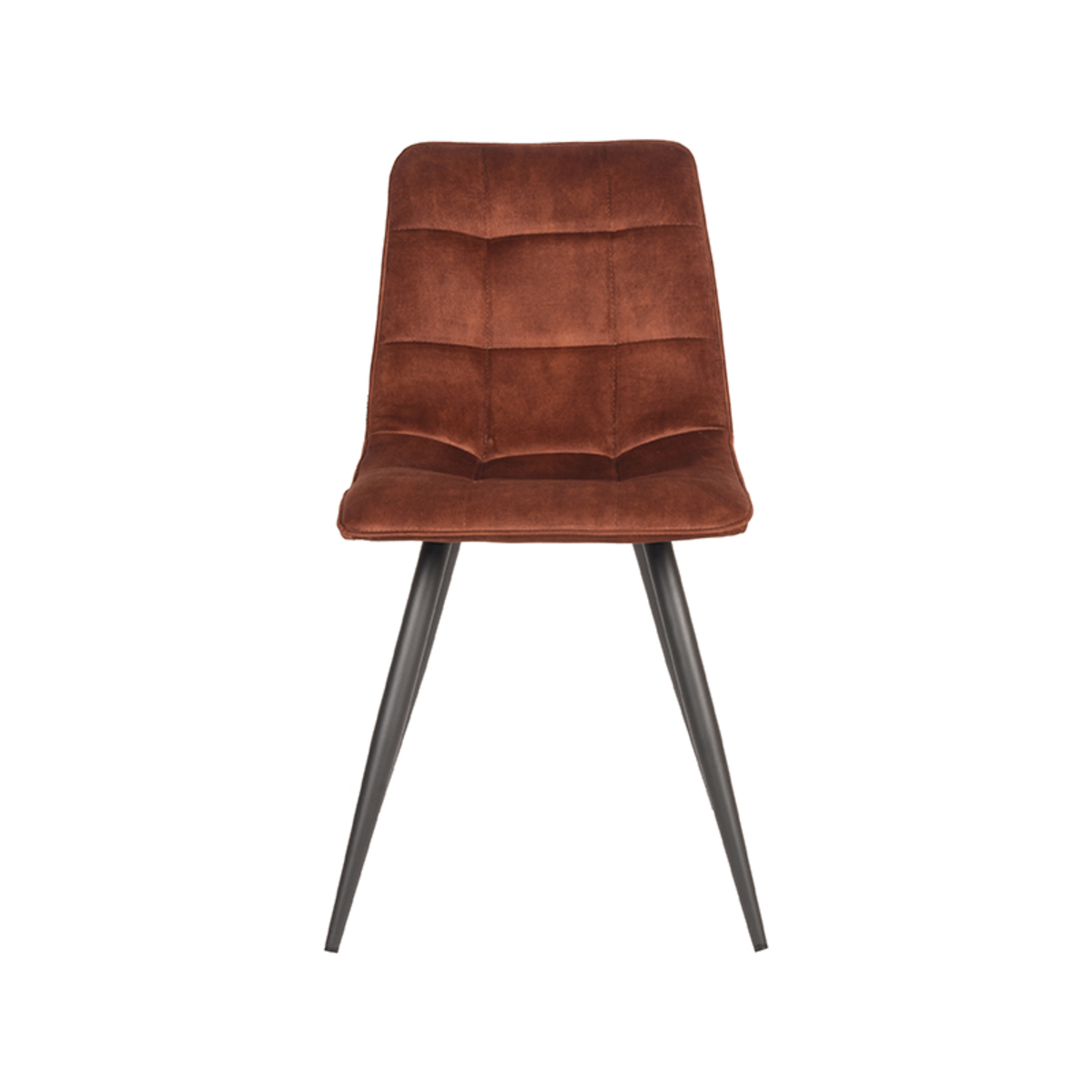 LABEL51 Eetkamerstoel Jelt - Rust - Velours - Black Frame