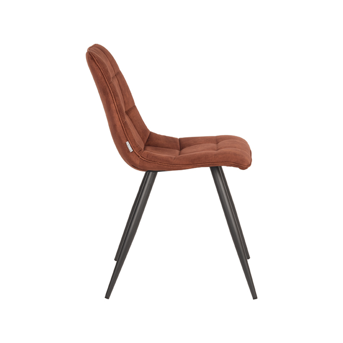 LABEL51 Eetkamerstoel Jelt - Rust - Velours - Black Frame