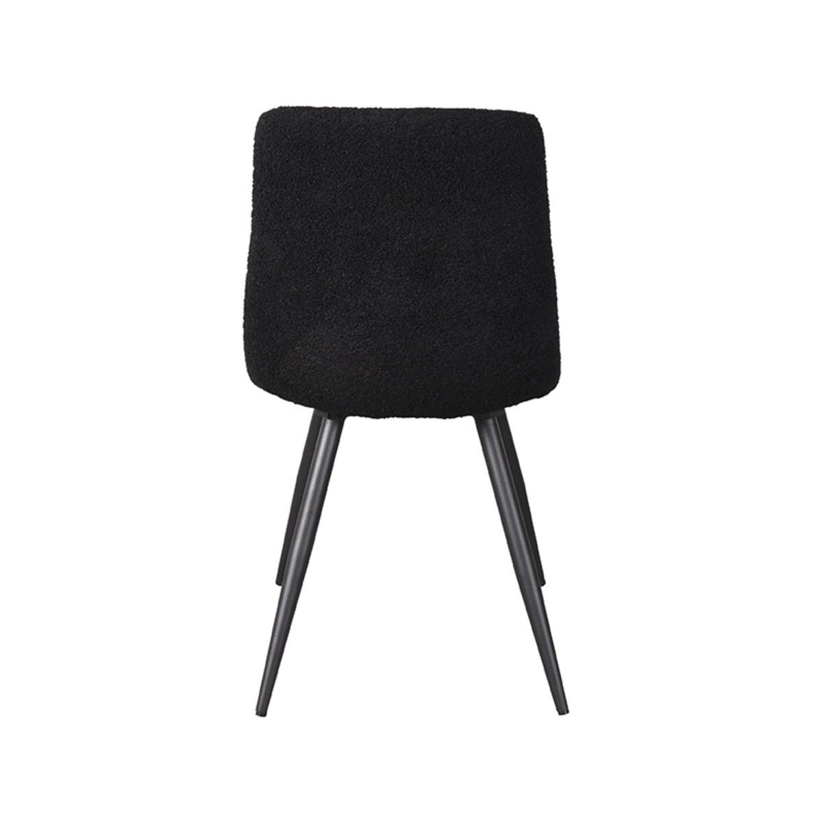 LABEL51 Eetkamerstoel Jep - Zwart - Teddy - Black Frame