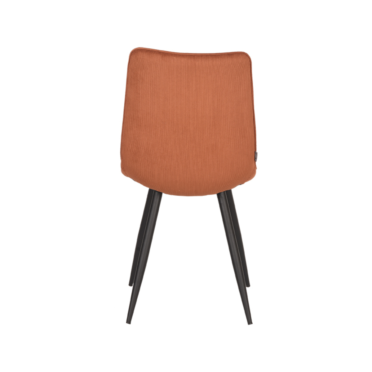 LABEL51 Eetkamerstoel Jort - Rust - Ribcord - Black Frame