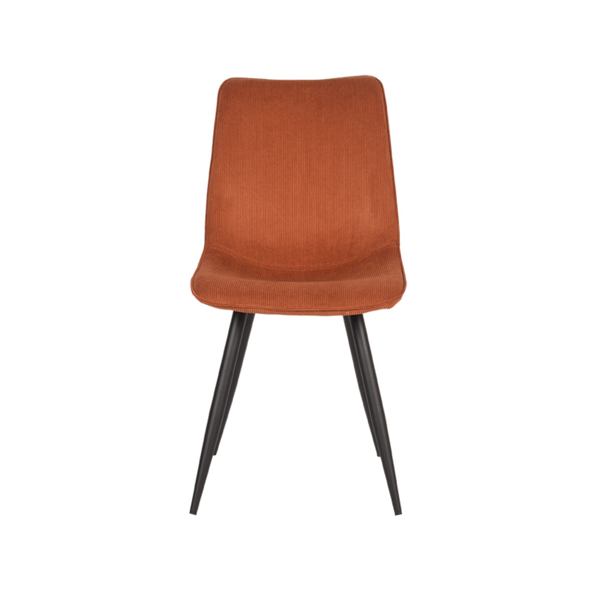 LABEL51 Eetkamerstoel Jort - Rust - Ribcord - Black Frame