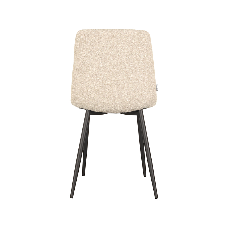 LABEL51 Eetkamerstoel Juul - Zand - Boucle - Black Frame