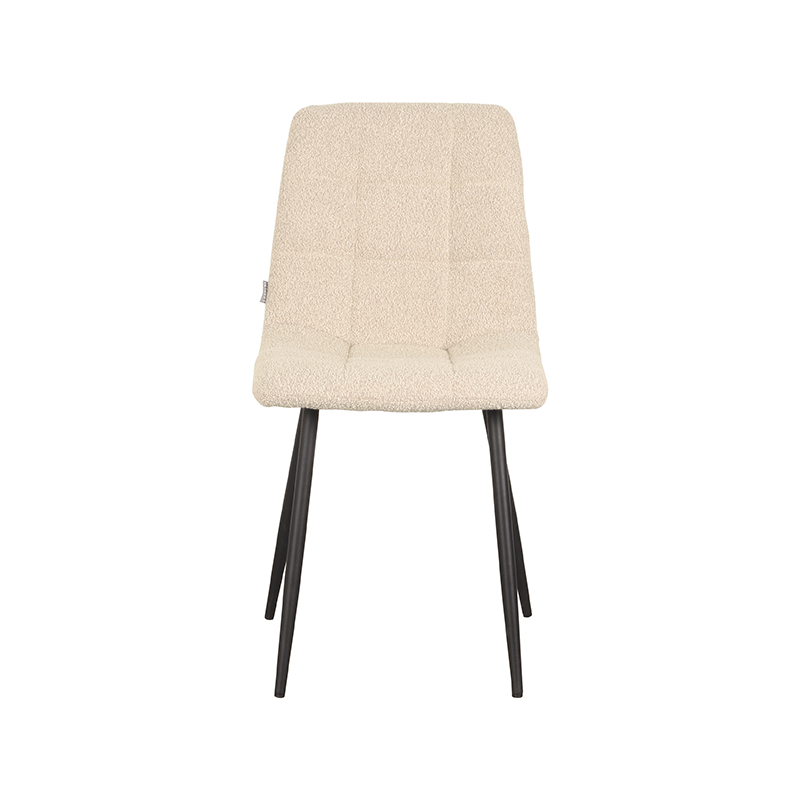 LABEL51 Eetkamerstoel Juul - Zand - Boucle - Black Frame