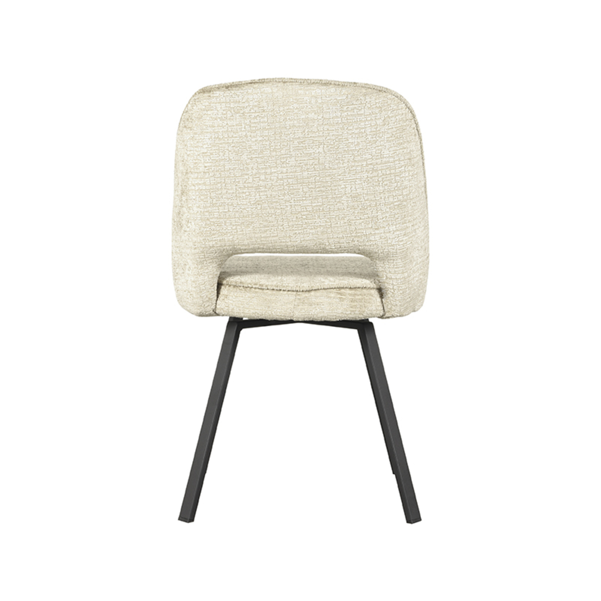 LABEL51 Eetkamerstoel Lewis - Beige - Elegance - Black Frame