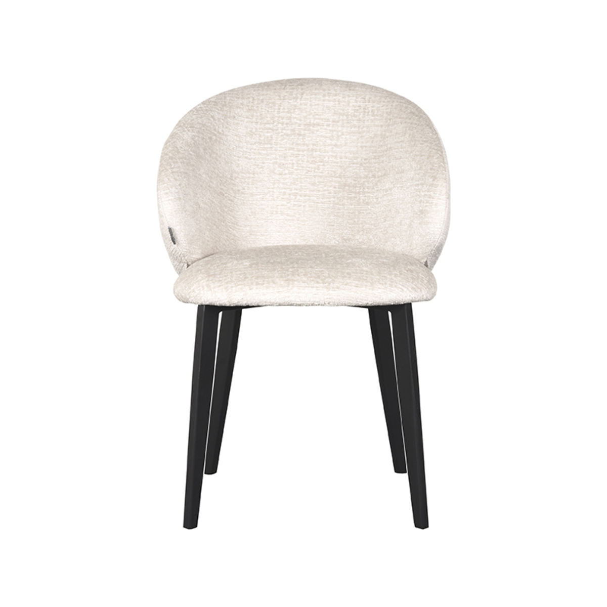 LABEL51 Eetkamerstoel Logan - Crème - Elegance - Black Frame