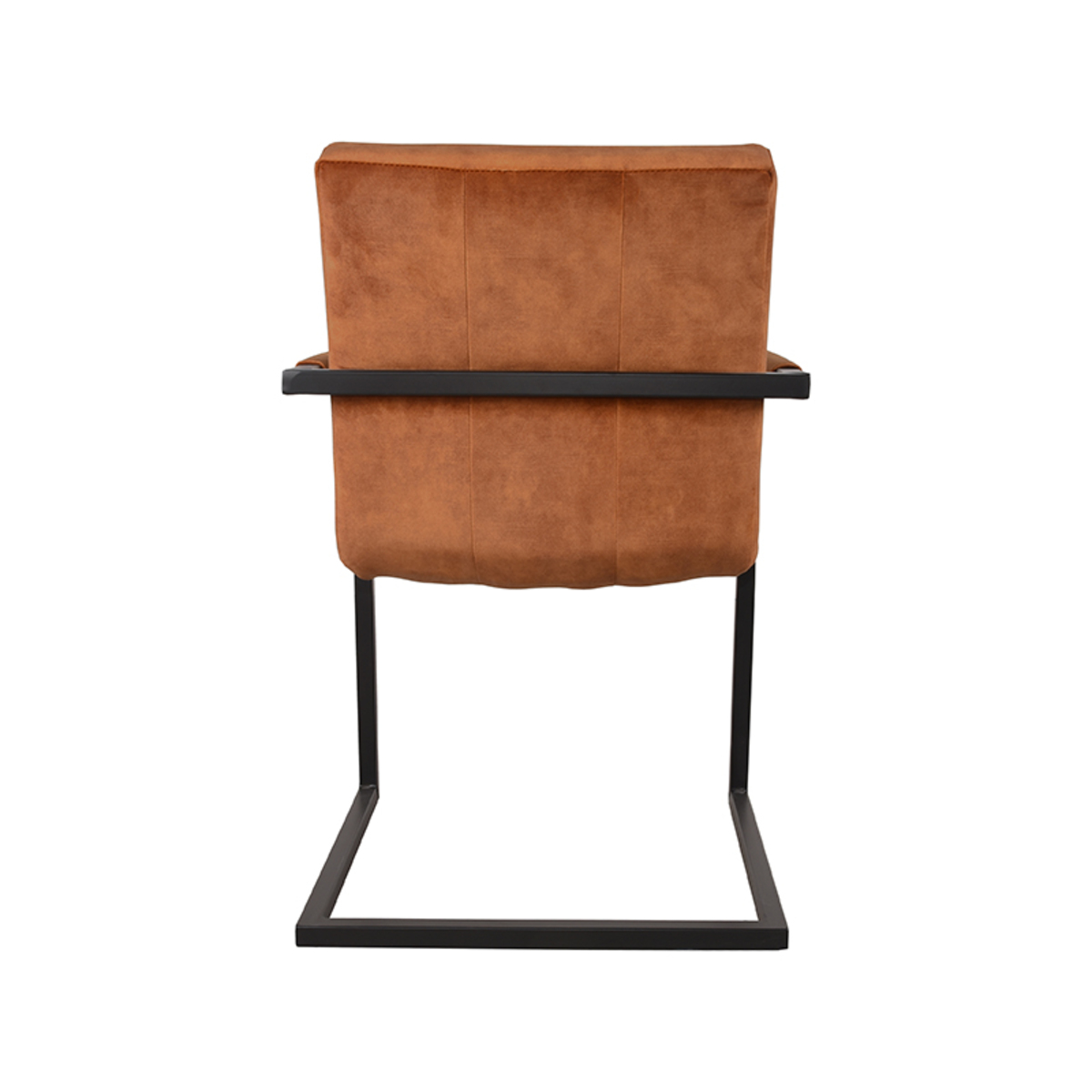 LABEL51 Eetkamerstoel Milo - Oker - Velours - Black Frame
