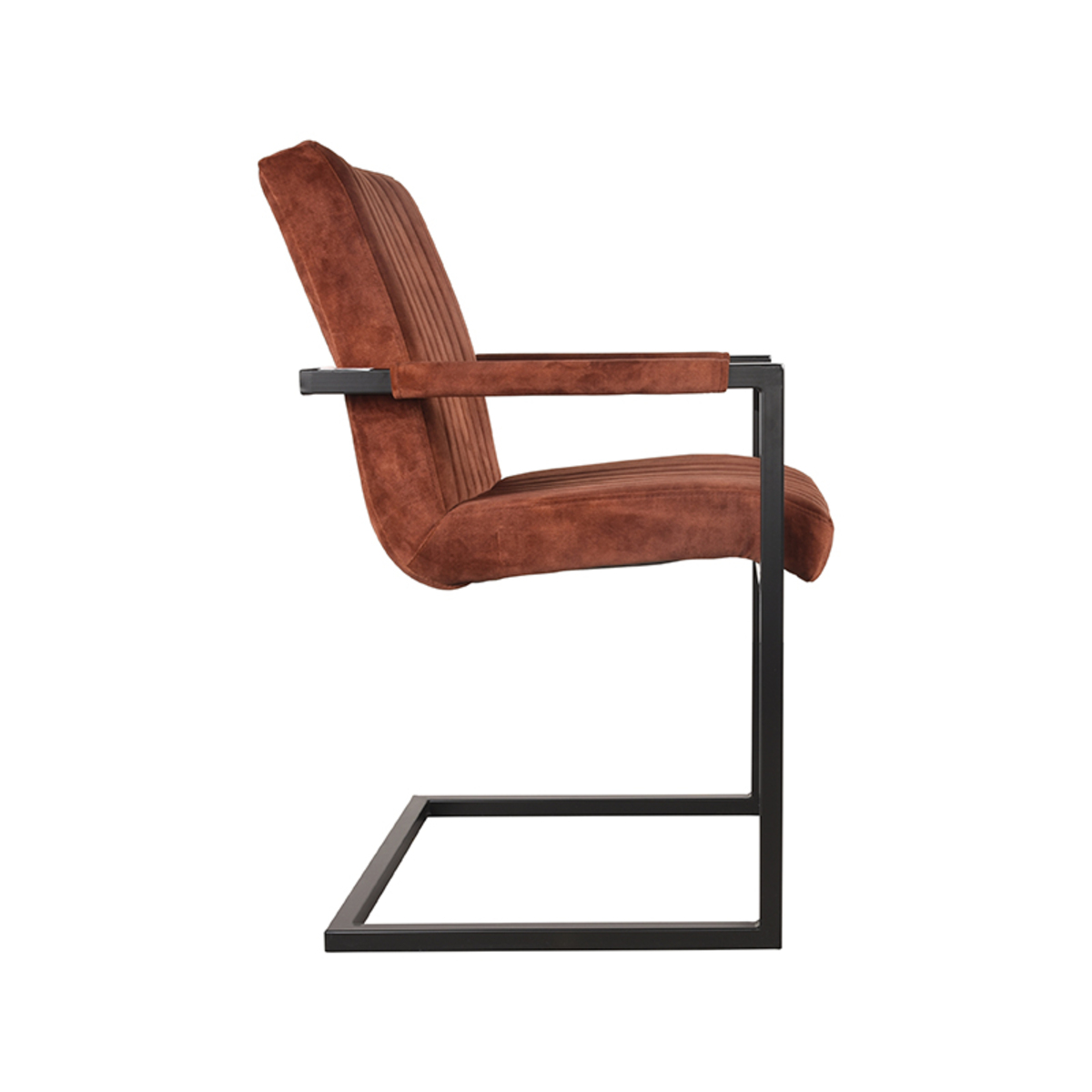 LABEL51 Eetkamerstoel Milo - Rust - Velours - Black Frame