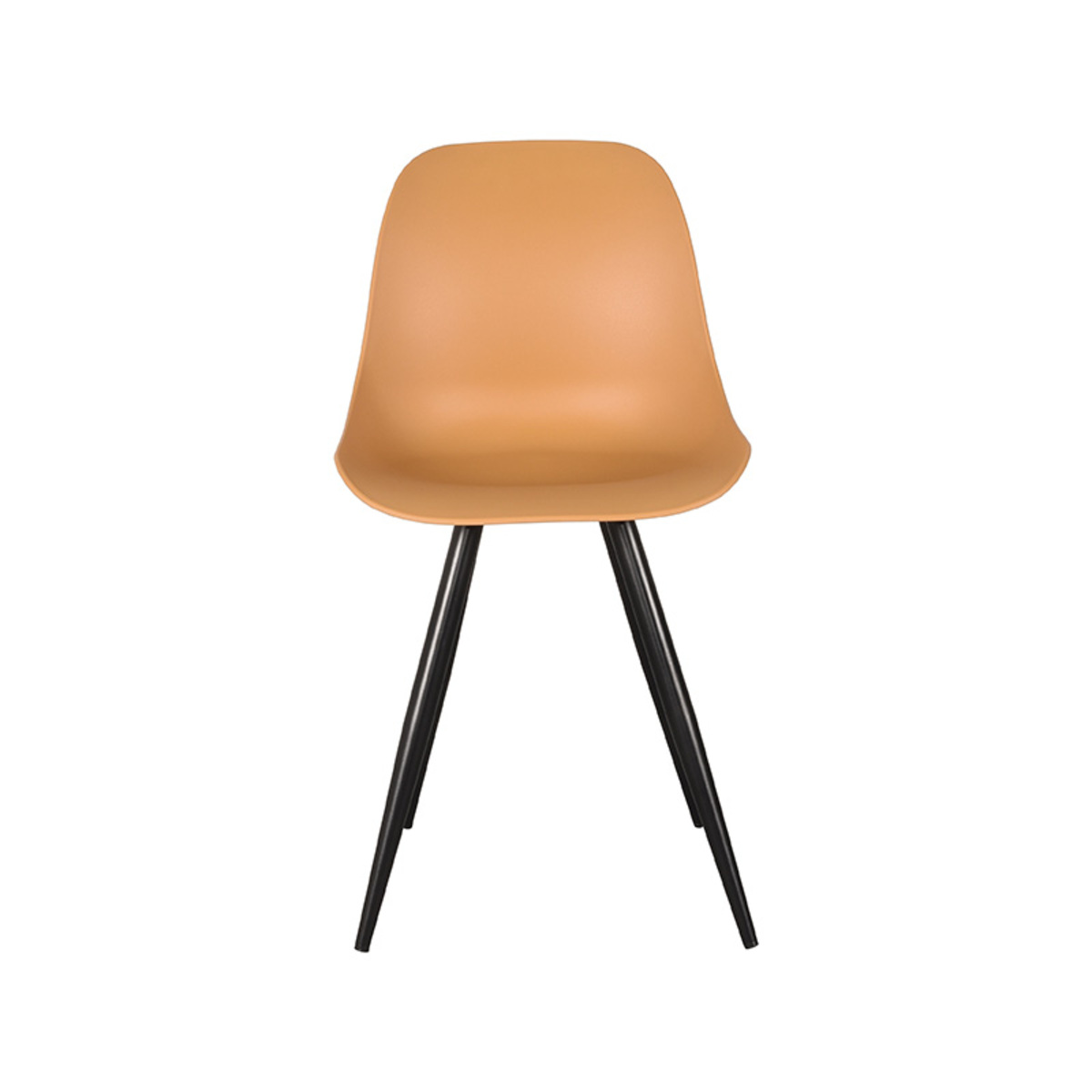 LABEL51 Eetkamerstoel Monza - Oker - Kunststof - Black Frame