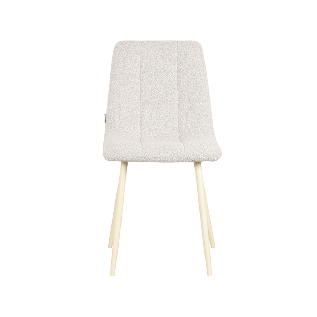 LABEL51 Eetkamerstoel Nino - Wit - Boucle - Shaded White Frame