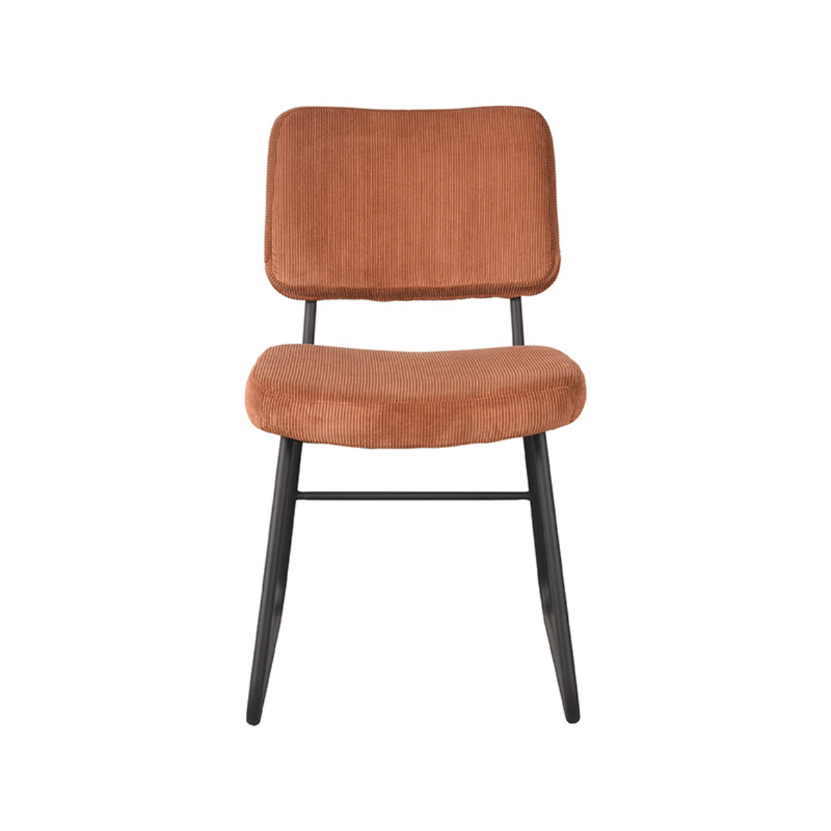 LABEL51 Eetkamerstoel Noah - Rust - Ribcord - Black Frame